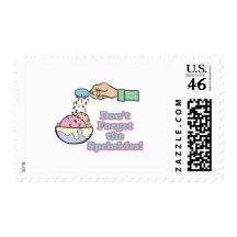 dont forget the sprinkles postage stamp