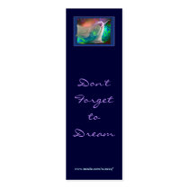 Don't Forget to Dream v2 bookmark business cards by SuzeeQ Don't Forget to Dream v2 bookmark business cards
