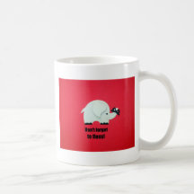 Don't forget to floss! coffee mug