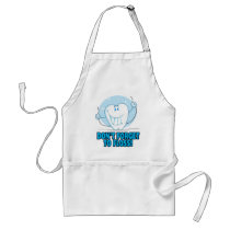 don't forget to floss flossing cartoon tooth aprons