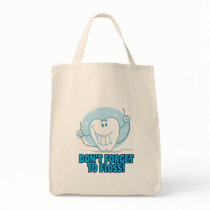 don't forget to floss flossing cartoon tooth bags