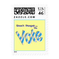 Don't Forget to Vote Postage Stamp