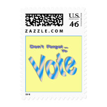 Don't Forget to Vote Postage Stamp