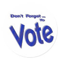 Don't Forget to Vote stickers