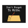 Don't Forget To Write Post Card