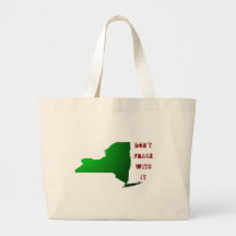 Don't Frack With New York Canvas Bags