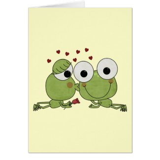 Don't Frog-et the Kiss Valentine Gifts Card