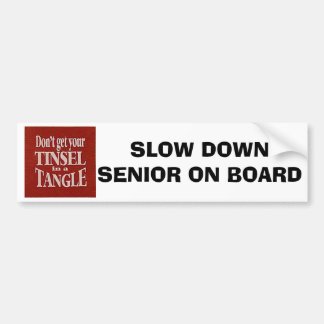 Senior Citizen Bumper Stickers - Car Stickers | Zazzle