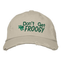 Don't Get Froggy Embroidered Hat embroidered hats