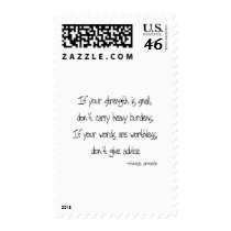 Dont Give Advice quote postage