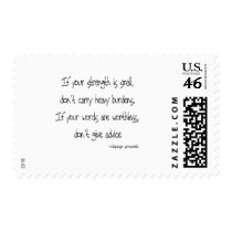 Dont Give Advice quote Postage