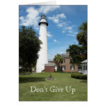 Don't Give Up Lighthouse Photo Card