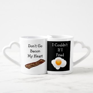 Don't Go Bacon My Heart Funny V2 Lovers Mug Sets