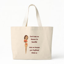 Don't hate me because I'm beautiful Canvas Bag