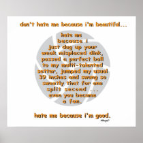 Don't Hate Me VOLLEYBALL Poster