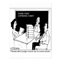 Don't Judge a Book By It's Curse Words Post Cards