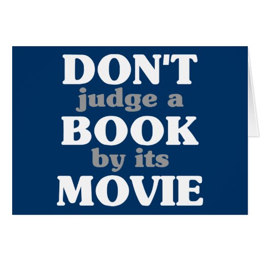 Don't Judge A Book By Its Movie Card | Zazzle