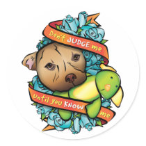 Don't Judge Me... Round Sticker