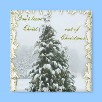Don't leave Christ out of Christmas magnet by deesbasenjis Don't leave Christ out of Christmas magnet