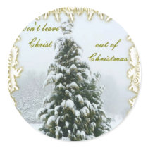 Don't Leave Christ Out Of Christmas Sticker by deesbasenjis Don't Leave Christ Out Of Christmas Sticker