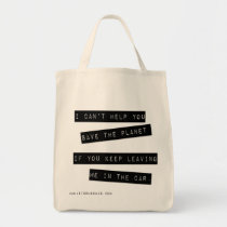 Don't Leave Me! Grocery Tote bags