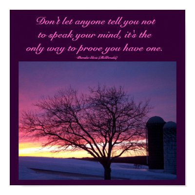 Don't let anyone tell you....Quote Poster by pammys