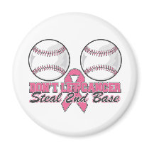 Dont Let Breast Cancer Steal 2nd Base Refrigerator Magnet