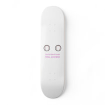 Don't let Breast Cancer Steal Second Base Skateboard Deck