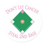 don't let cancer steal 2nd base stickers