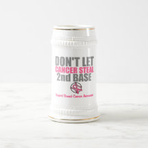 Dont Let Cancer Steal Second 2nd Base Mugs