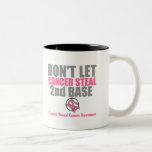 Dont Let Cancer Steal Second 2nd Base Mugs