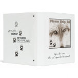 DONT LET OUR TRACKS DISAPPEAR!, 3 RING BINDERS