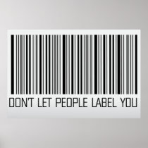 don't let people label you poster posters