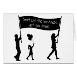 Don't let the bastards get you down. greeting cards