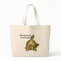 Don't let the cat out of the bag Tote by zooogle Don't let the cat out of the bag Tote