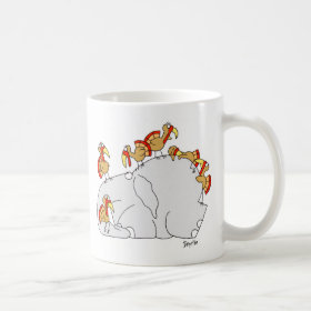 Don't Let the Turkeys Get You Down Classic White Coffee Mug