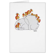 DON'T LET THE TURKEYS GREETING CARDS