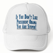 Don't Like Obama - You're Stupid hats
