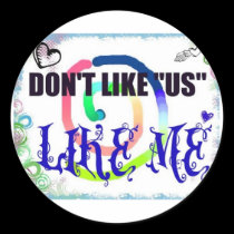 DON'T LIKE "US"  LIKE "ME" stickers