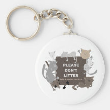 Don't Litter (Spay & Neuter) Keychain