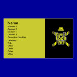 DONT LOOK AT WARNING FLASHING LIGHT CRIME TAPE business cards