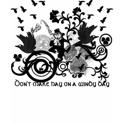 Don't Make Hay On A Windy Day Tee Shirts by IrishBlessings