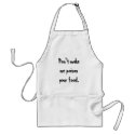 Don't make me poison your food. aprons