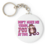 Don't Make Me Throw Poo at You Keychains
