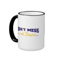 Don't mess with Dave blue gold mugs