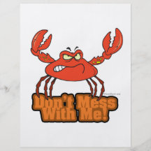 dont mess with me mean crab personalized flyer