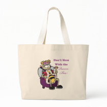 dont mess with queen bee tote bag