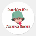Don't Mess With The Funky Monkey Sticker