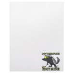 DONT MESS WITH THE HONEY BADGER letterhead