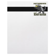 DONT MESS WITH THE HONEY BADGER CUSTOM LETTERHEAD